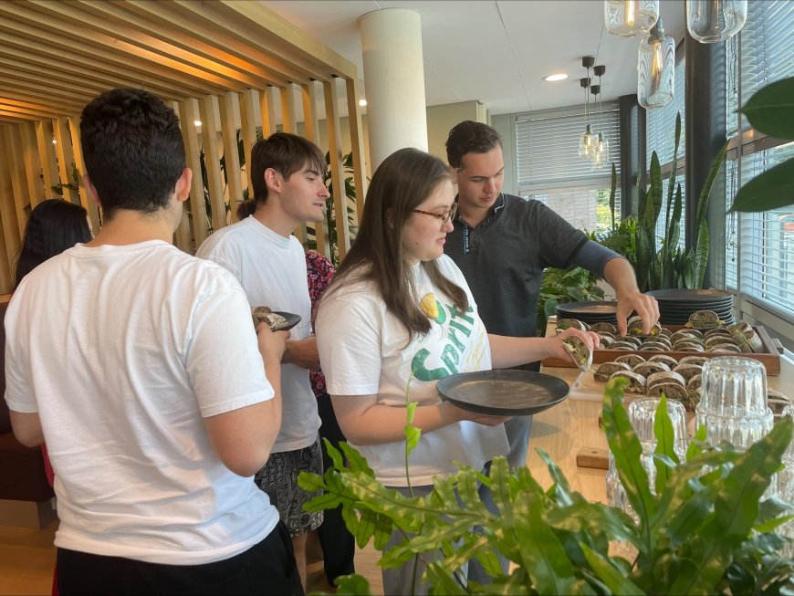 BRACE functional safety workshop for automotive students - having lunch